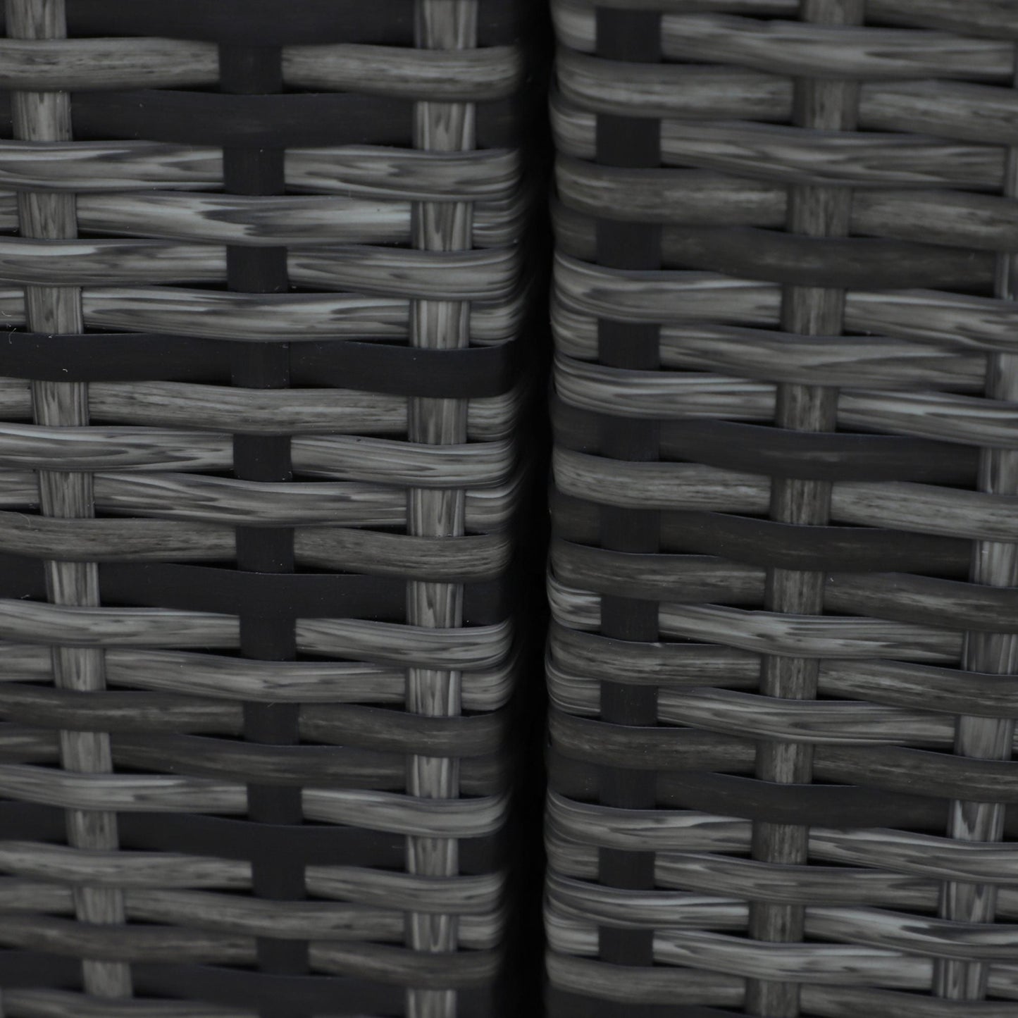 8-Pieces PE Rattan Corner Sofa Set with Thick Cushions