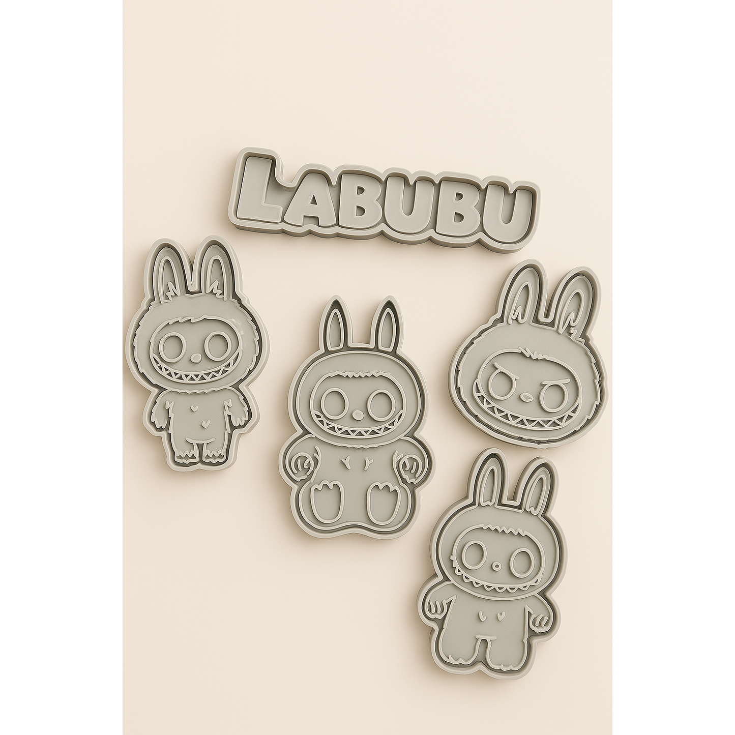 Labubu Cookie Cutter Set (4-Pack) ā Random Colors Ā£3
