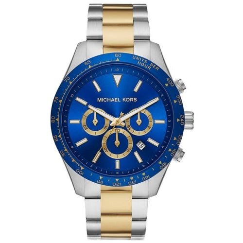 Michael Kors MK8825 Men's Layton Two-tone/Blue Chronograph Watch