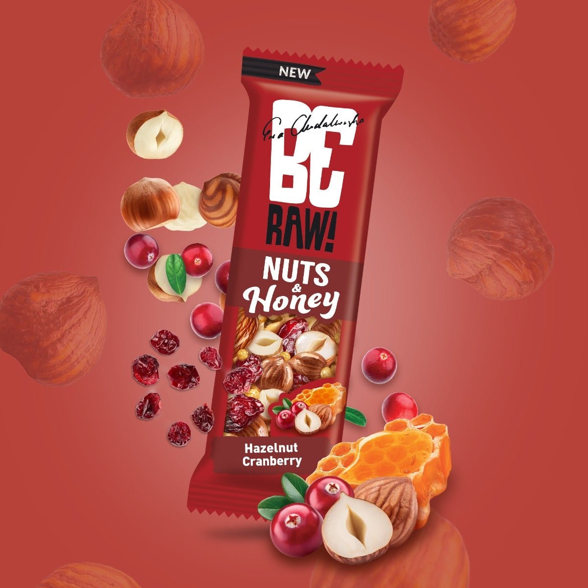 Nuts&Honey Bar - Cranberry, Hazelnut 30g