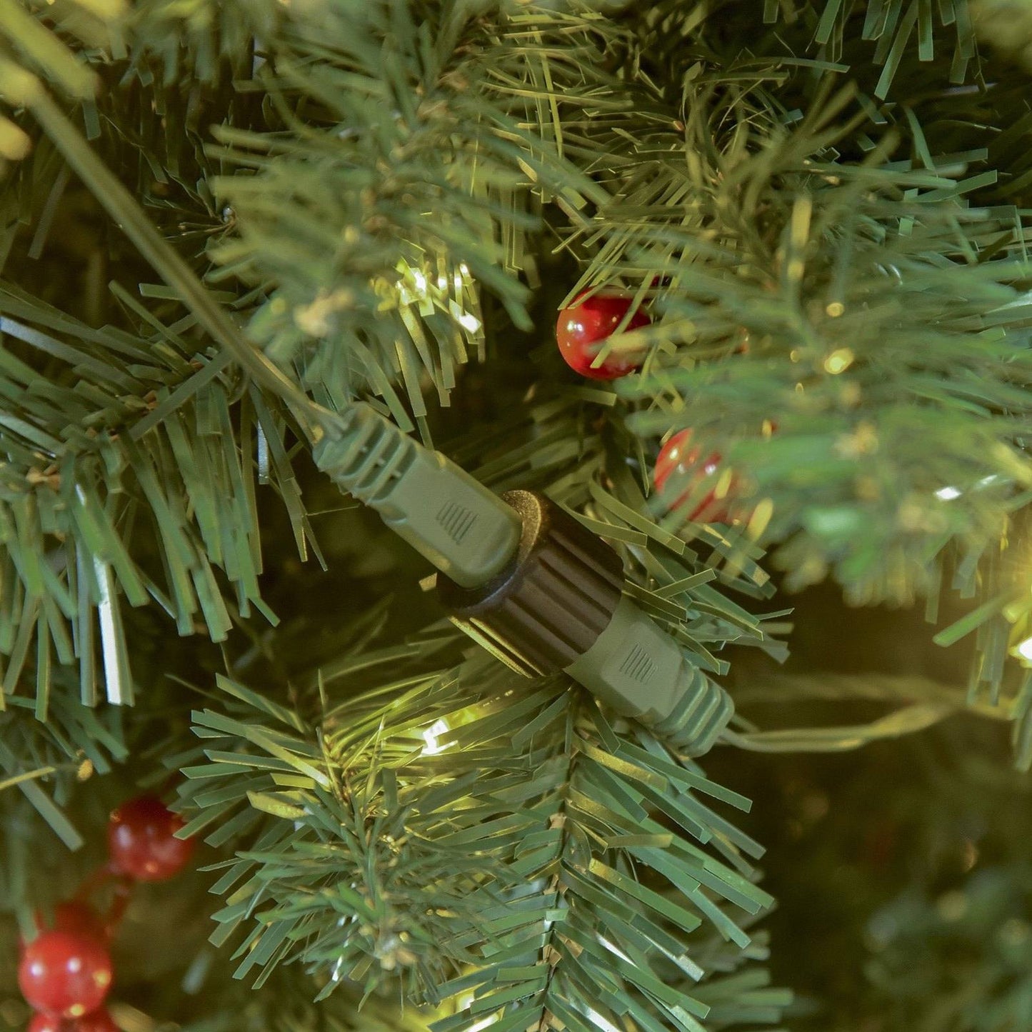 7FT Prelit Artificial Pencil Christmas Tree with Warm White LED Light