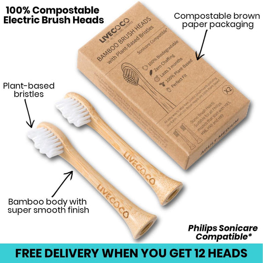 LiveCoco Philips Sonicare compatible Electric Brush Heads