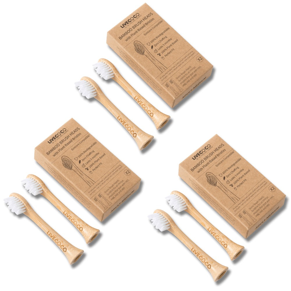 LiveCoco Recyclable Brush Heads Oral-B Compatible