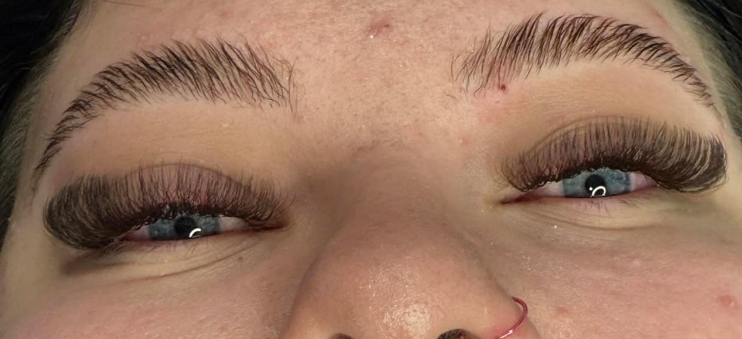 π€ Brown 6D Clover Lash Extensions β Mixed Lengths, 16 Rows π€