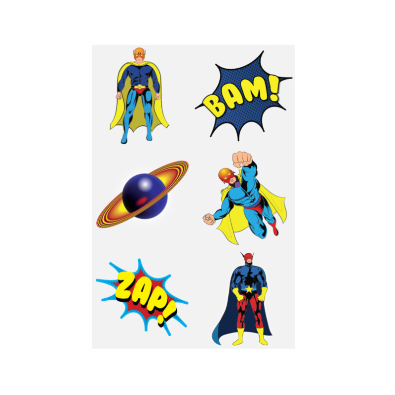 Wholesale Superhero Temporary Tattoos - (CDU of 96)