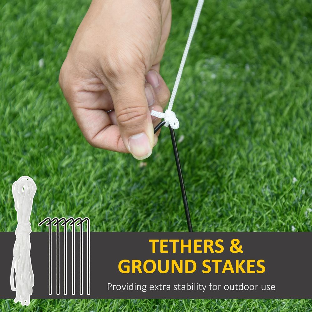 8ft Inflatable Christmas Penguin Holding Candy Cane Blow Up Outdoor Deco LED