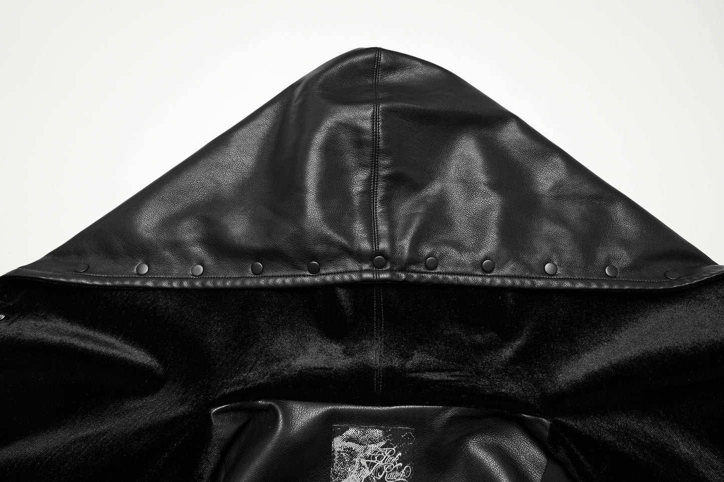 Punk Rave Nyx Hooded Faux Leather Jacket
