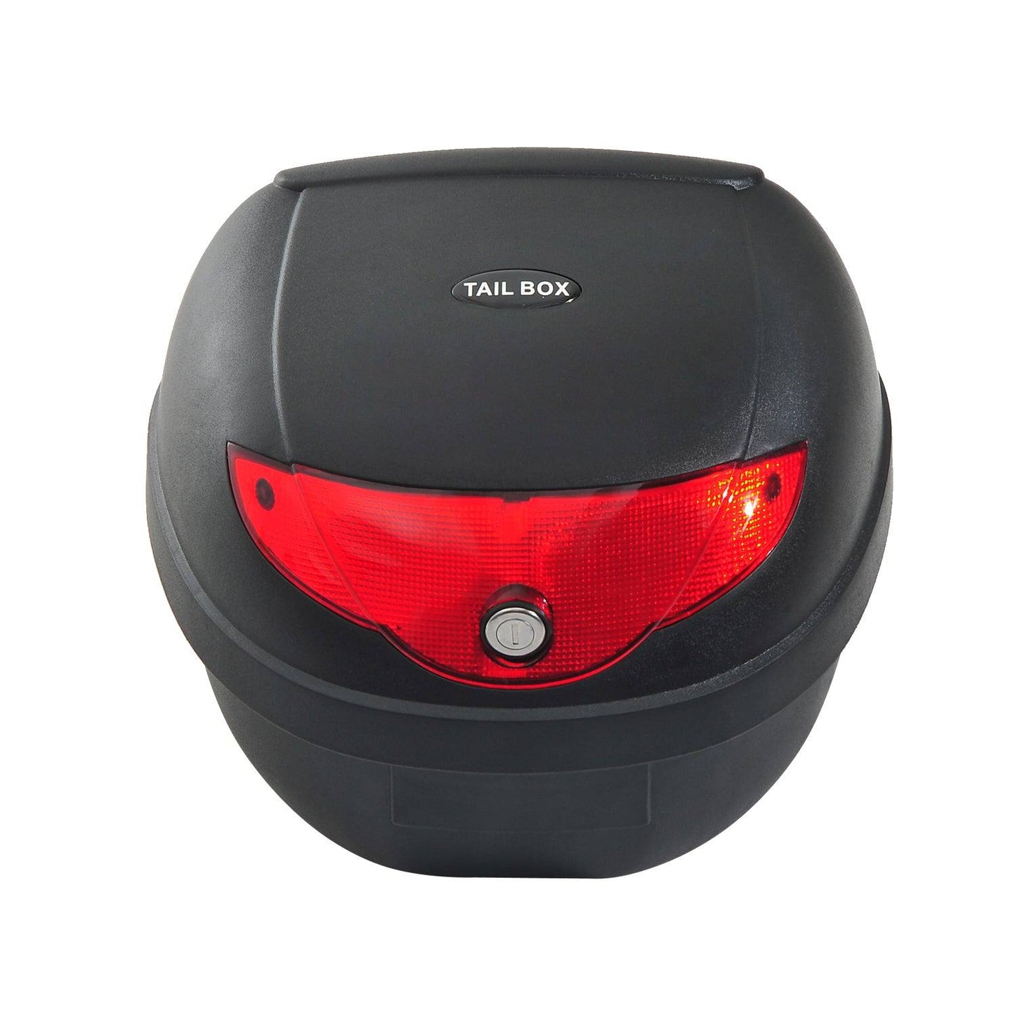 24 L Motorcycle Luggage Case Withreflectors-Black/Red