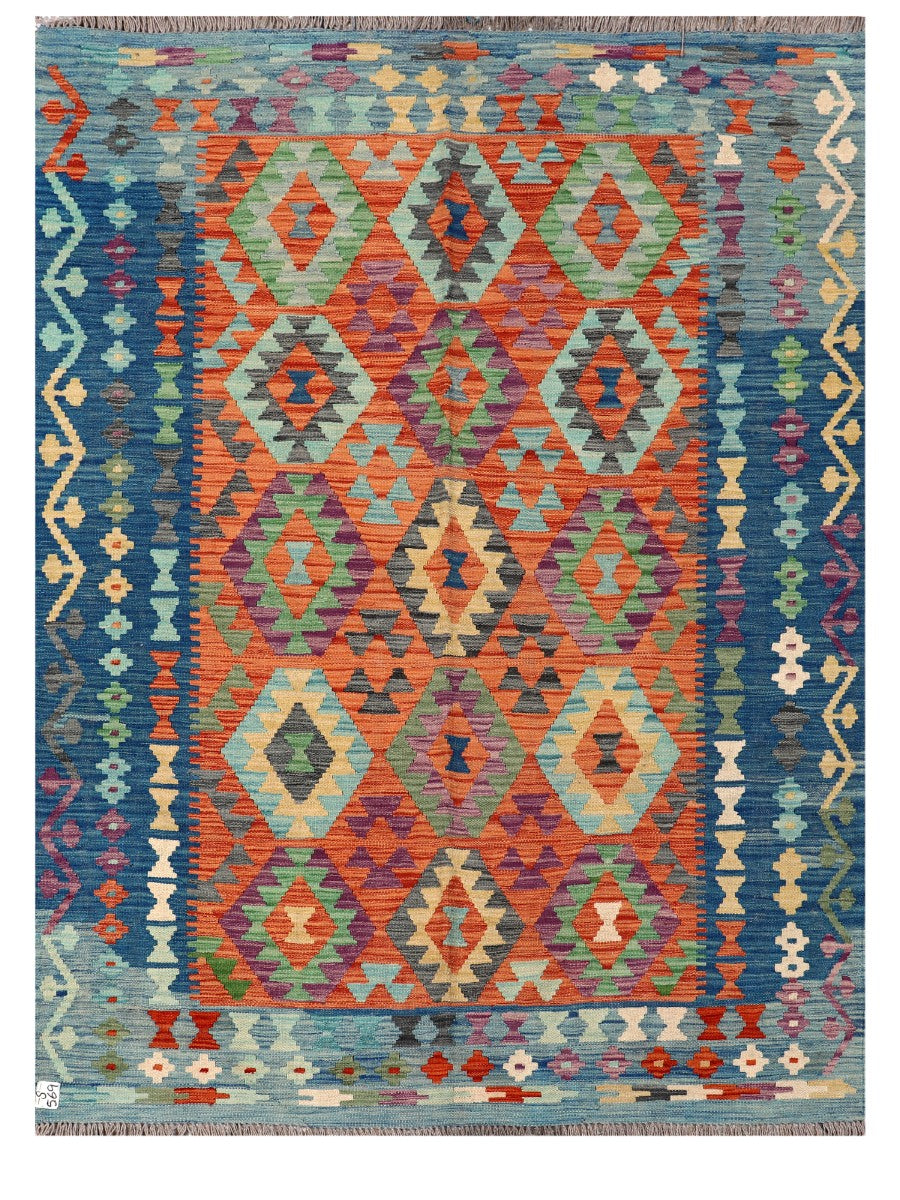 Maimana Afghanistan Kilim Rug - 205 x152 cm