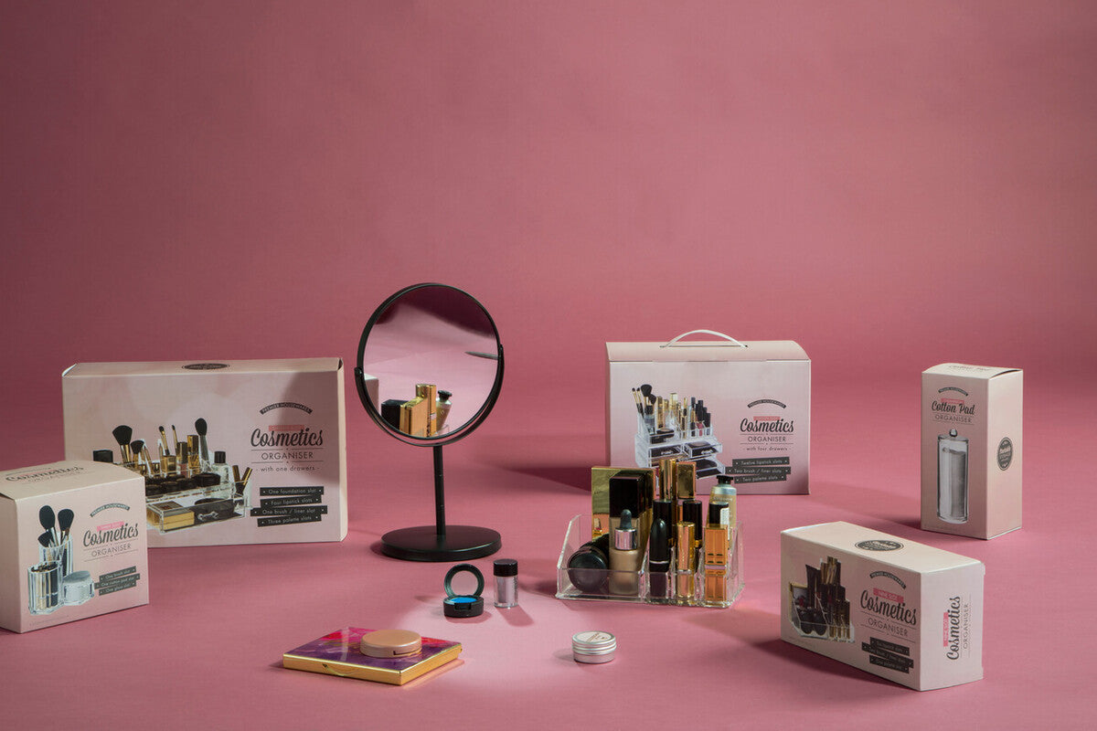 9 Compartment Cosmetics Clear Organiser