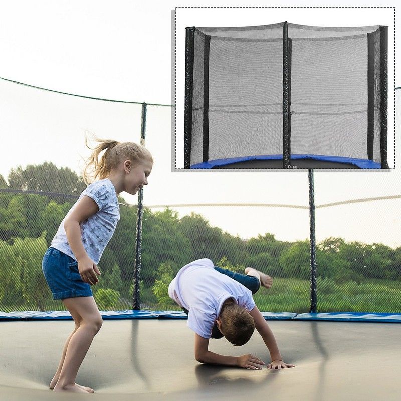 10Ft Trampoline Net Replacement Enclosure Black