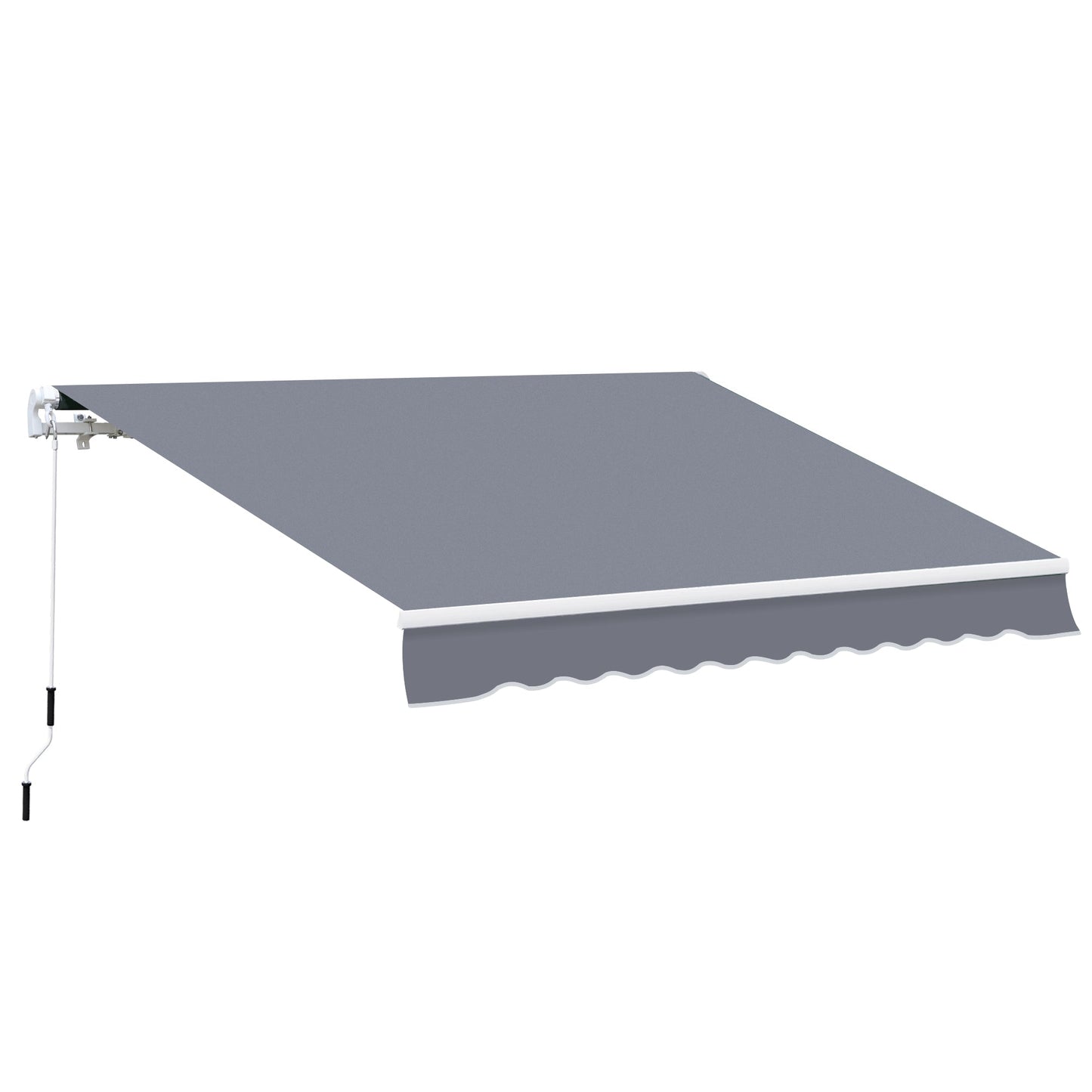 Manual Retractable Awning Size 4M X3M-Grey