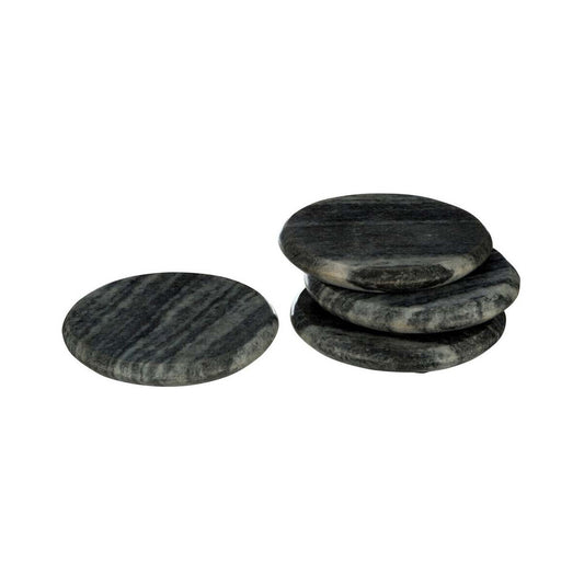 Marmore Set of 4 Grey Marble Round Coasters