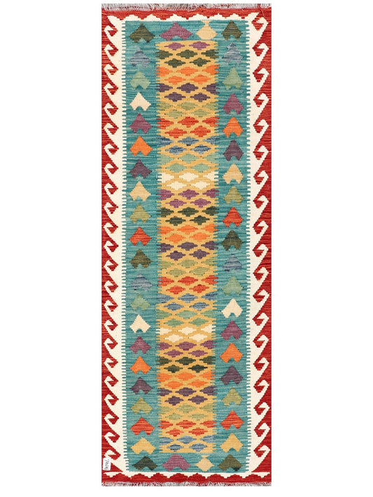 Maimana Afghanistan Kilim Rug - 210 x74 cm