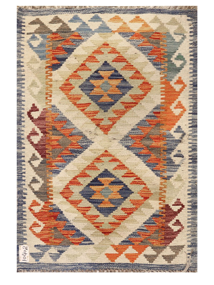 Maimana Afghanistan Kilim Rug - 96 x 65 cm