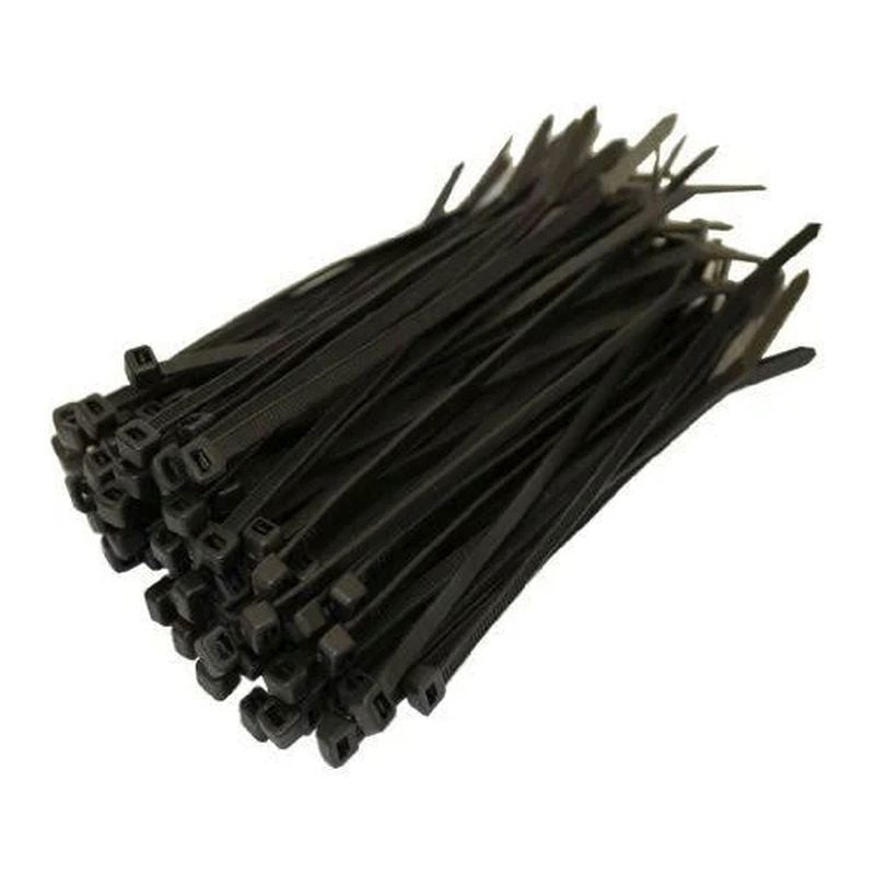 20cm Black Cable Ties 3.5mm - 100 Pack