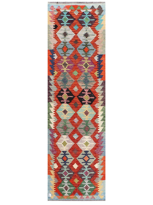 Maimana Afghanistan Kilim Runner - 276 x 82 cm