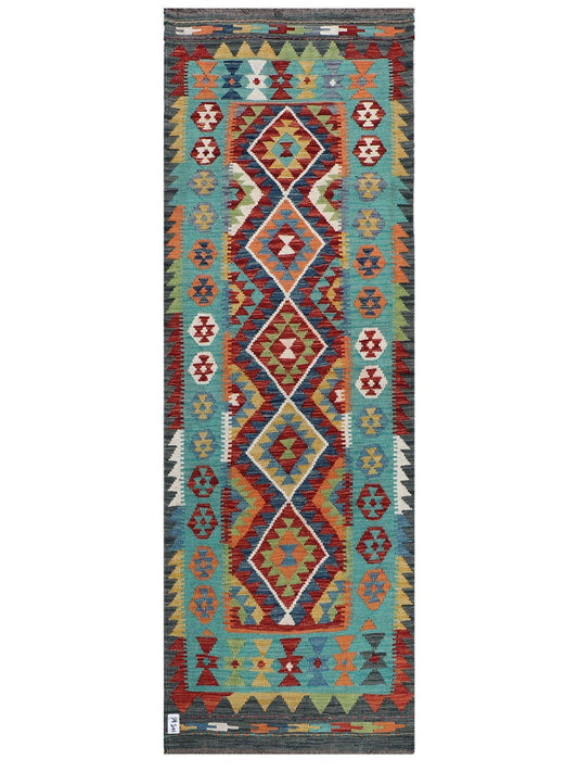 Maimana Afghanistan Kilim Rug - 244 x 82 cm