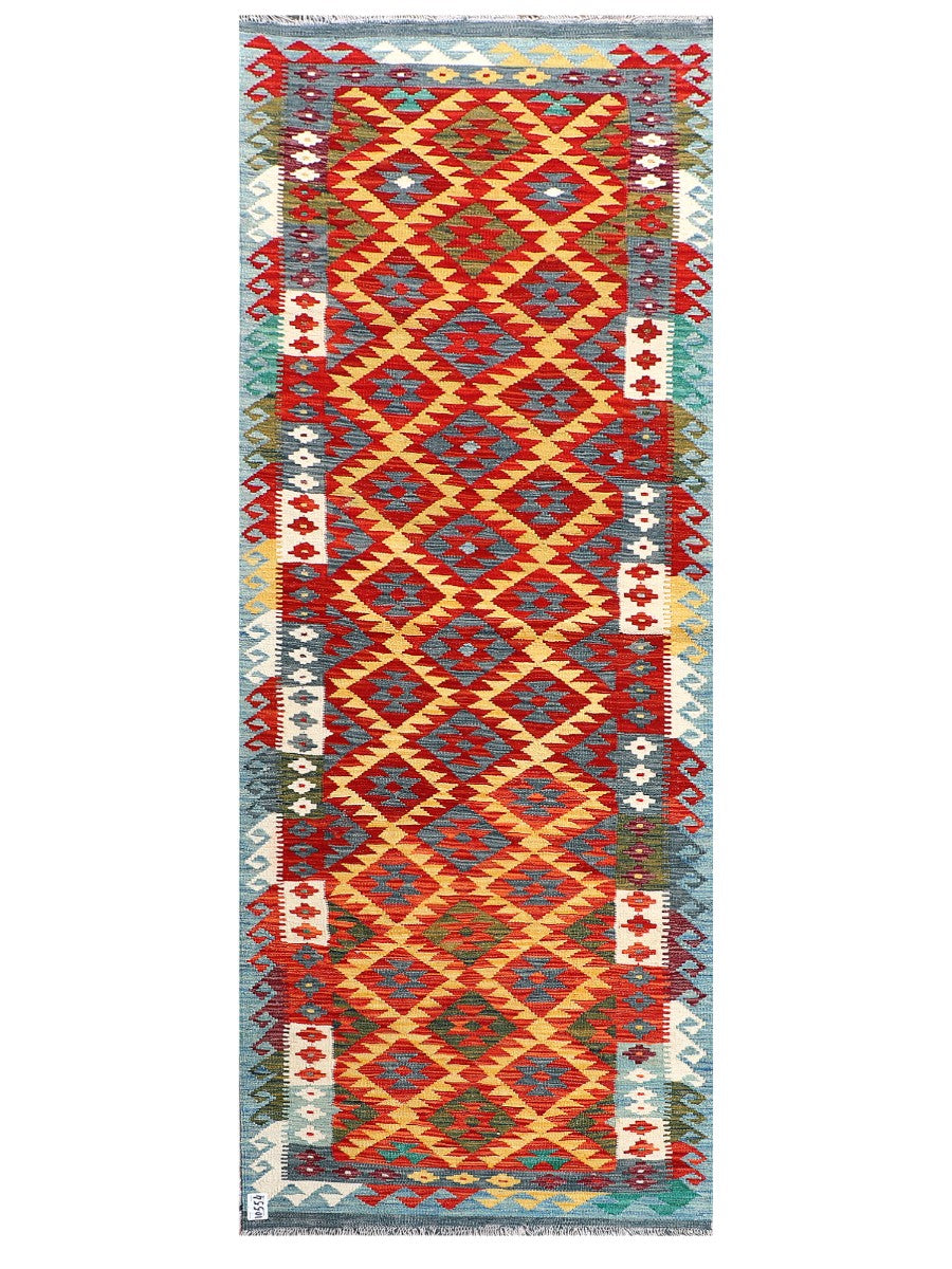 Maimana Afghanistan Kilim Runner - 277 x 82 cm
