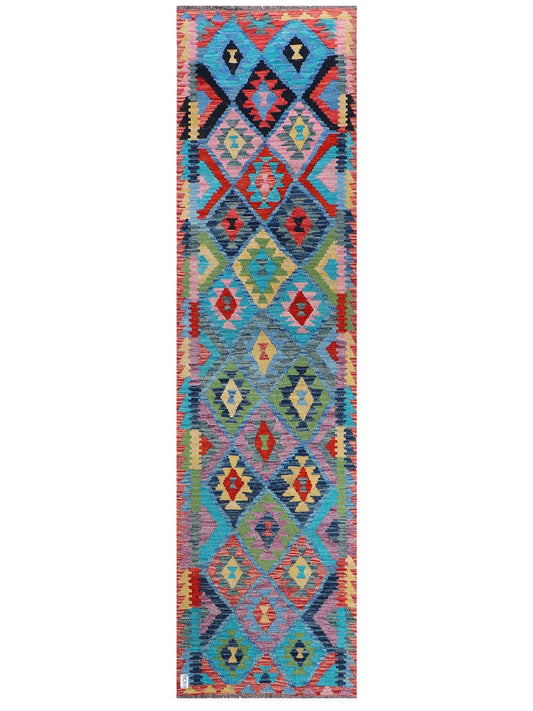 Maimana Afghanistan Kilim Runner - 302 x 80 cm