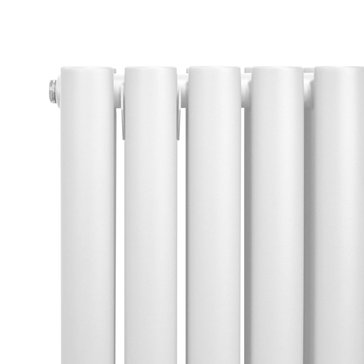 Oval Column Radiator & Valves - 1800mm x 360mm White