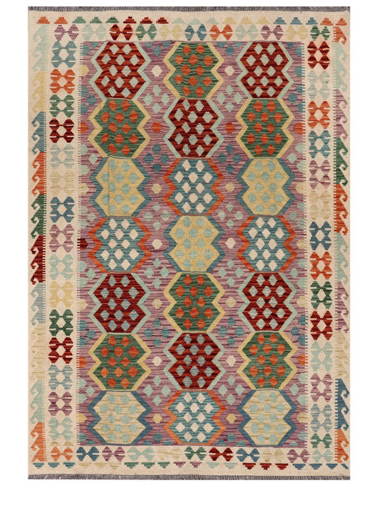 Maimana Afghanistan Kilim Rug - 295 x201 cm