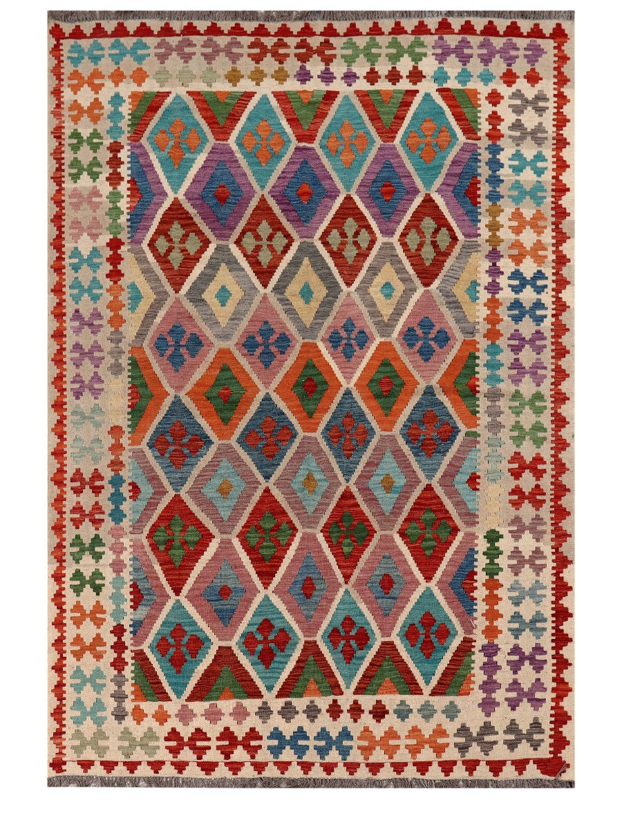 Maimana Afghanistan Kilim Rug - 289 x196 cm