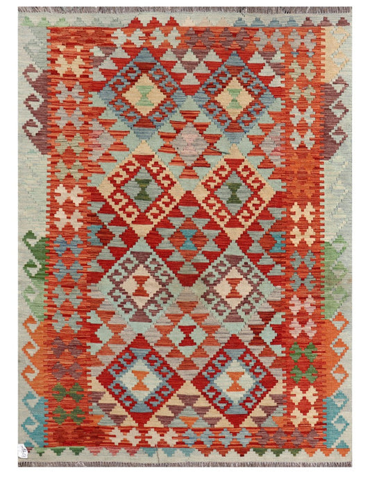 Maimana Afghanistan Kilim Rug - 207 x153 cm