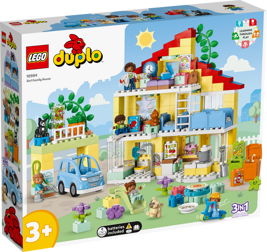Lego Duplo Town 10994 3 in 1 Family House for Toddlers Ages 2 and Up