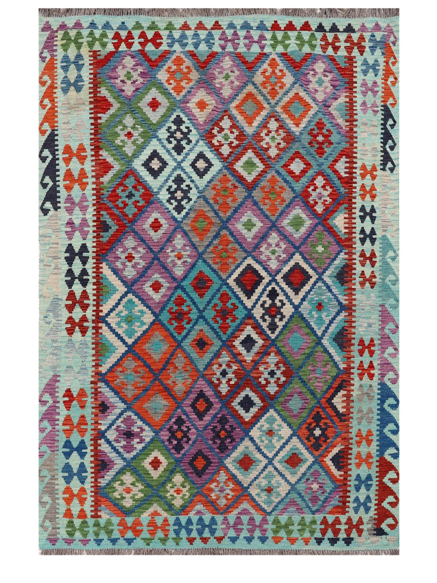 Maimana Afghanistan Kilim Rug - 298 x197 cm