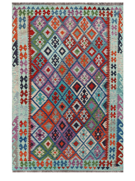 Maimana Afghanistan Kilim Rug - 298 x197 cm