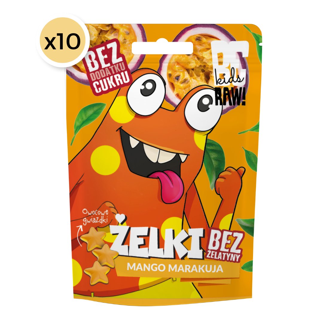 10x Kids Jelly beans - Mango Passion Fruit 35g