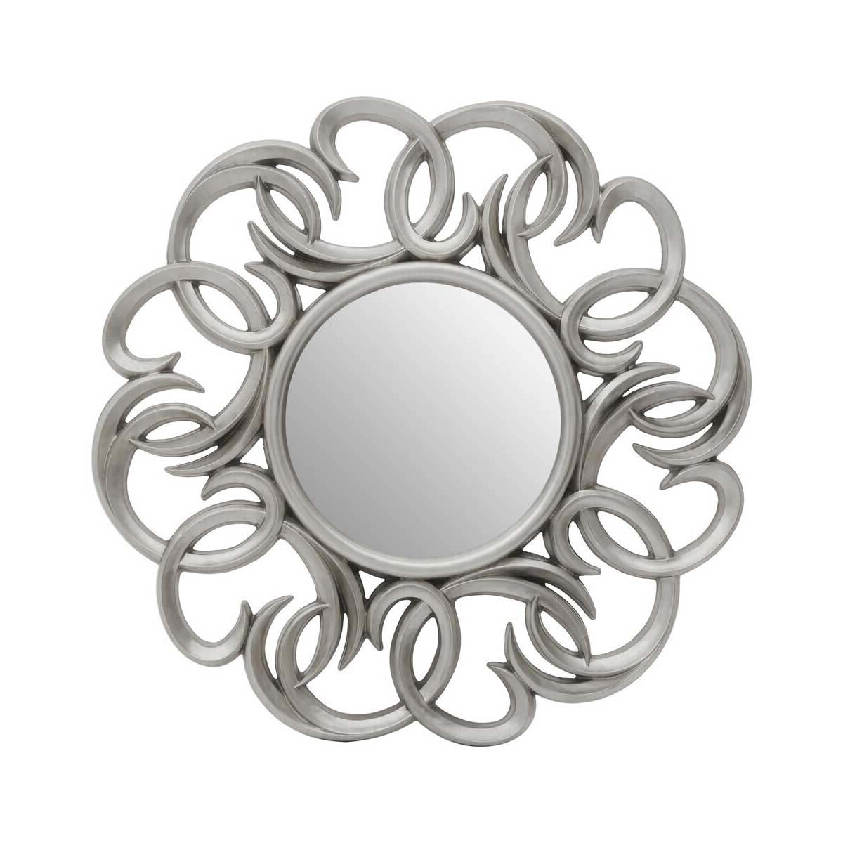 Adelere Entwined Silver Swirl Wall Mirror