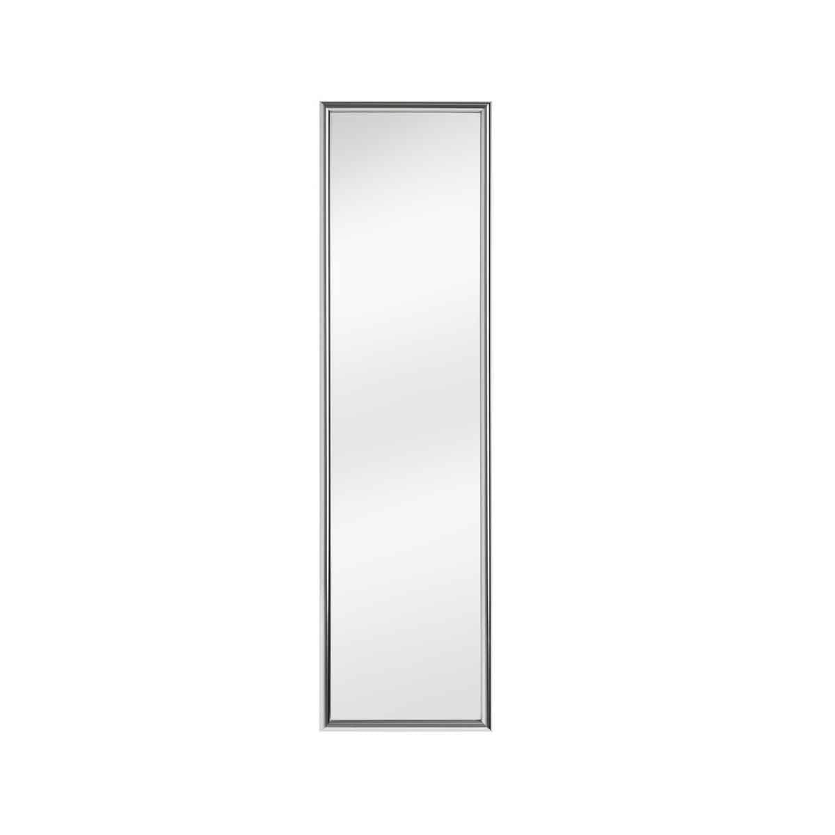 Mize Silver Plastic Frame Over Door Mirror