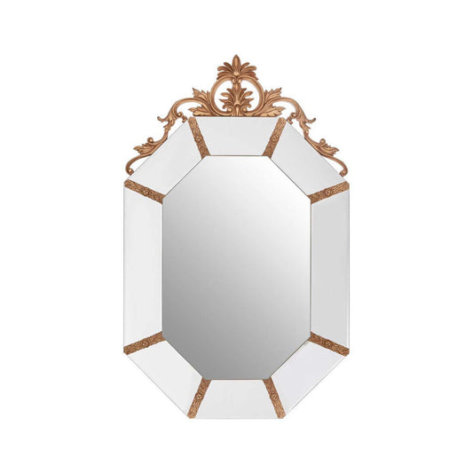 Milana Wall Mirror with Gold Resin Frame
