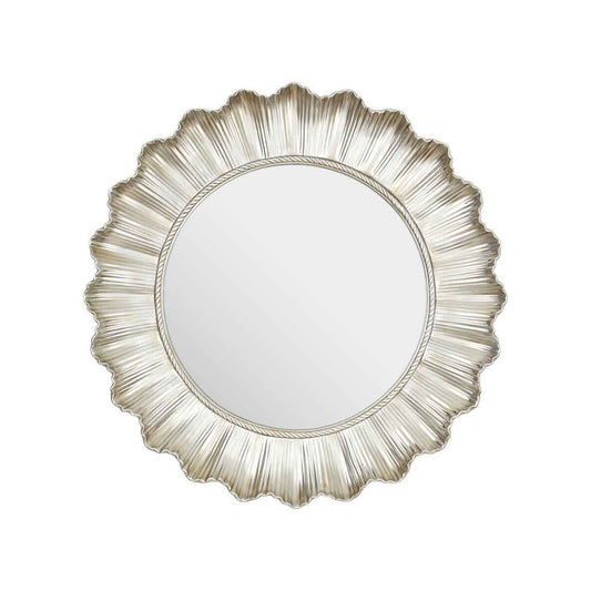 Adelere Champagne Finish Scallop Wall Mirror