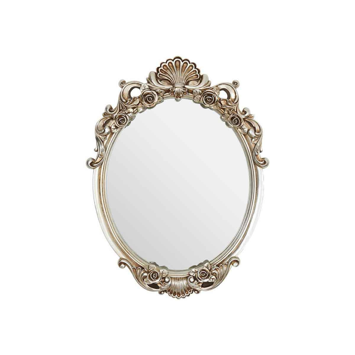 Adelere Champagne Finish Rose and Clam Wall Mirror