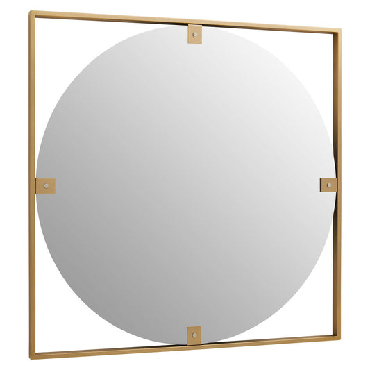 Matera Gold Square Wall Mirror