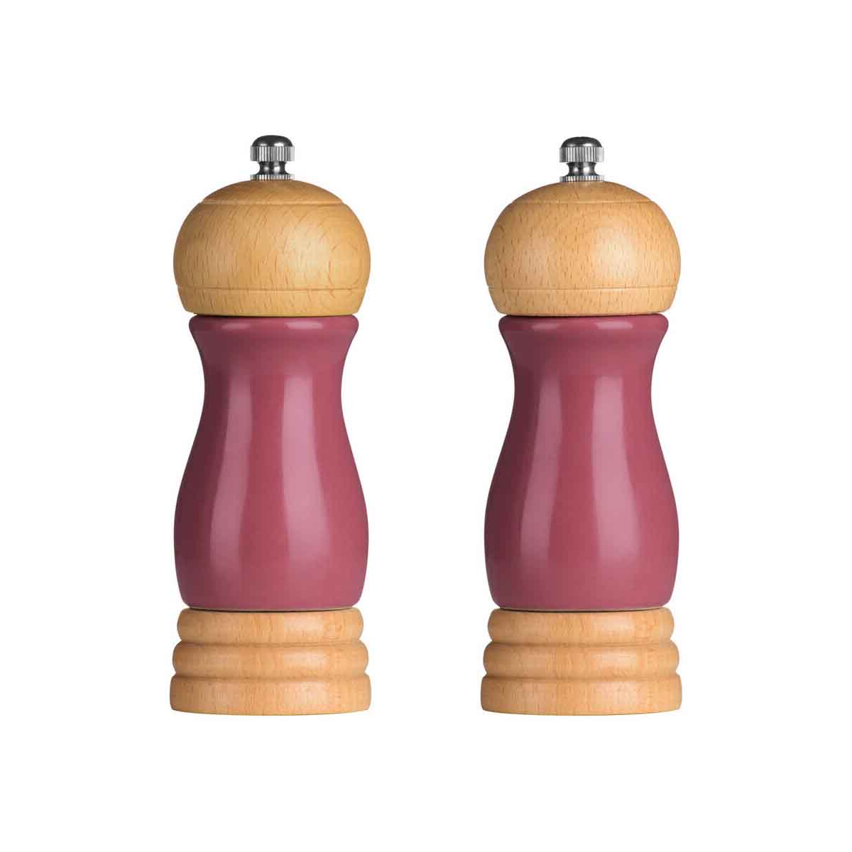 Natural Origins Pink High Gloss Salt and Pepper Mill Set