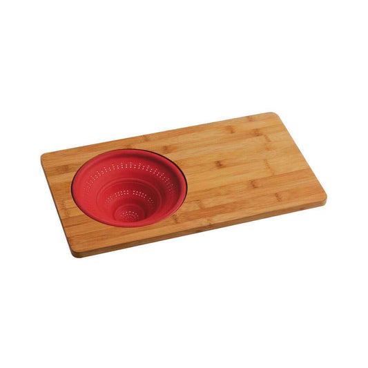 Aleki Bamboo Chopping and Serving Board With Colander