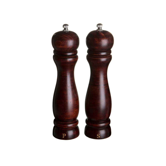 Natural Origins Rubberwood Salt And Pepper Mill Set