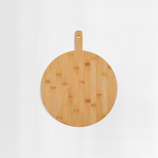 Aleki Bamboo Round Paddle Chopping and Serving Board