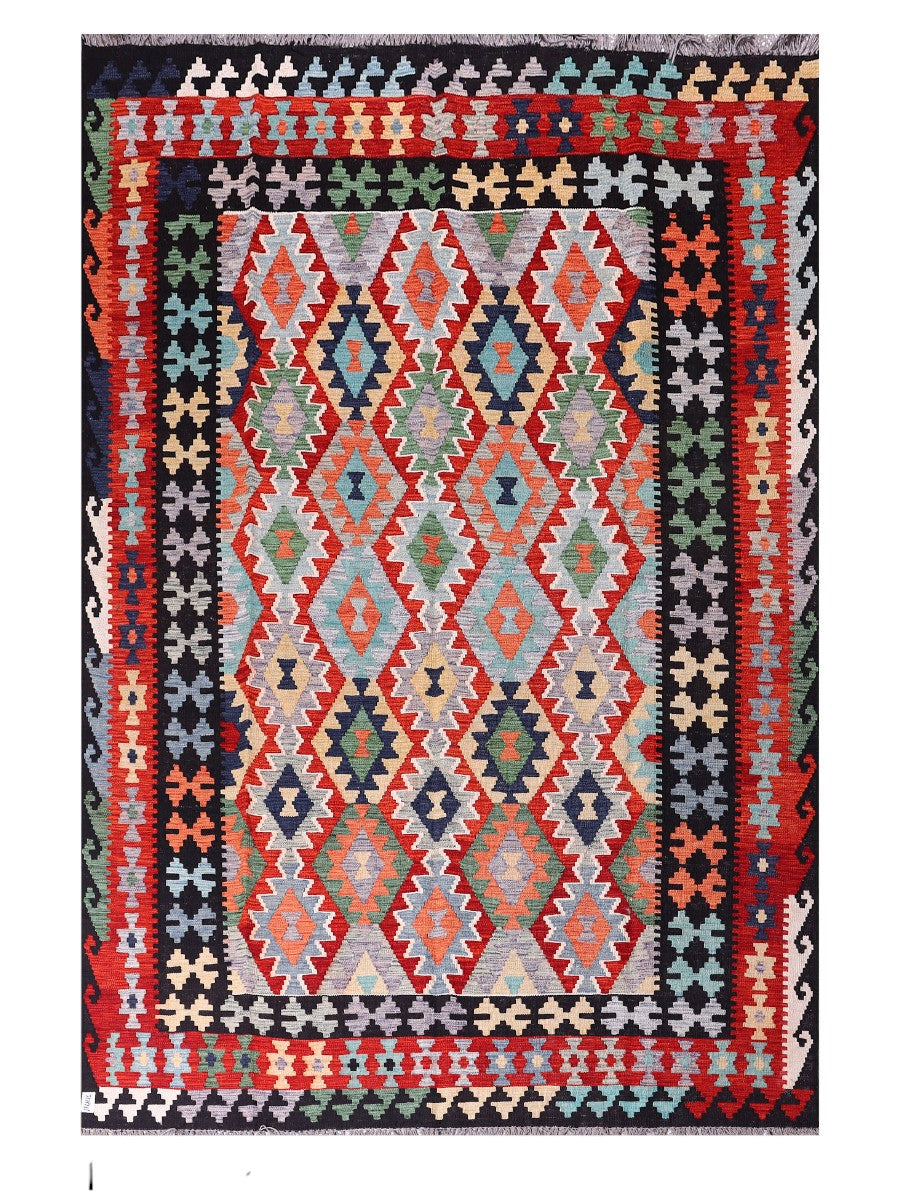 Maimana Afghanistan Kilim Rug - 288 x193 cm
