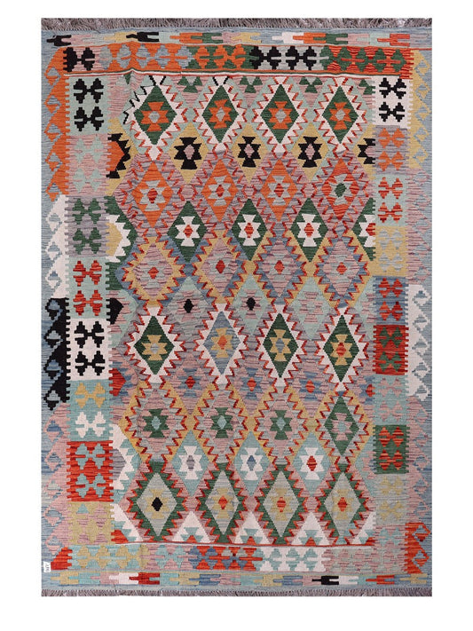 Maimana Afghanistan Kilim Rug - 293 x198 cm