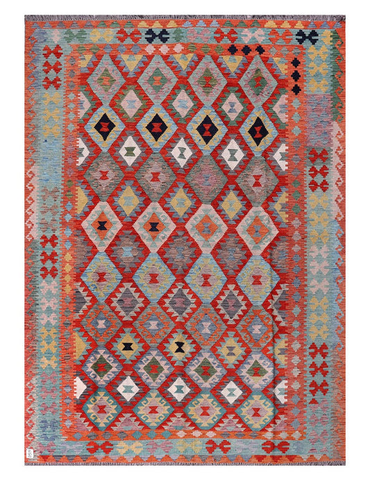 Maimana Afghanistan Kilim Rug - 286 x204 cm