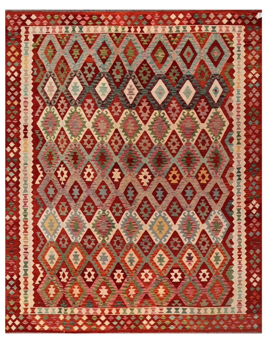 Maimana Afghanistan Kilim Rug - 381 x302 cm