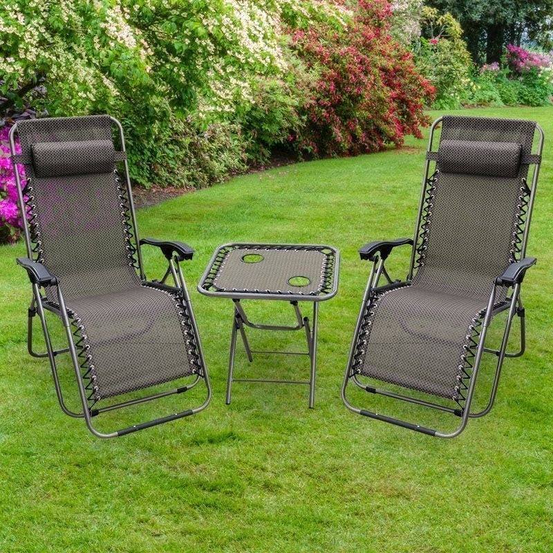 Zero Gravity Garden Bistro Set - 2 Seat