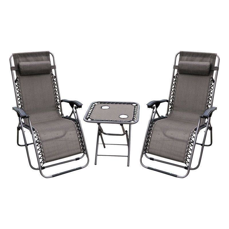 Zero Gravity Garden Bistro Set - 2 Seat