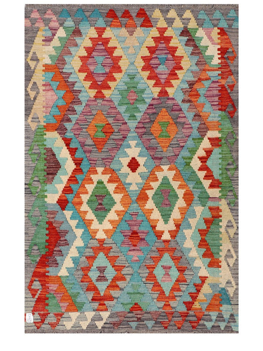 Maimana Afghanistan Kilim Rug - 163 x106 cm
