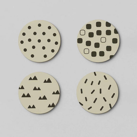 Mimo Set Of 4 Eclectic All Sorts Coaster